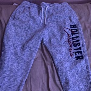 Grey Hollister Sweatpants Mens Large